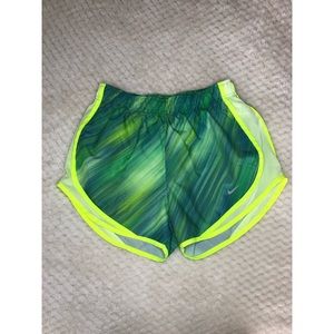NIKE SHORTS SIZE SMALL (green, blue, yellow)